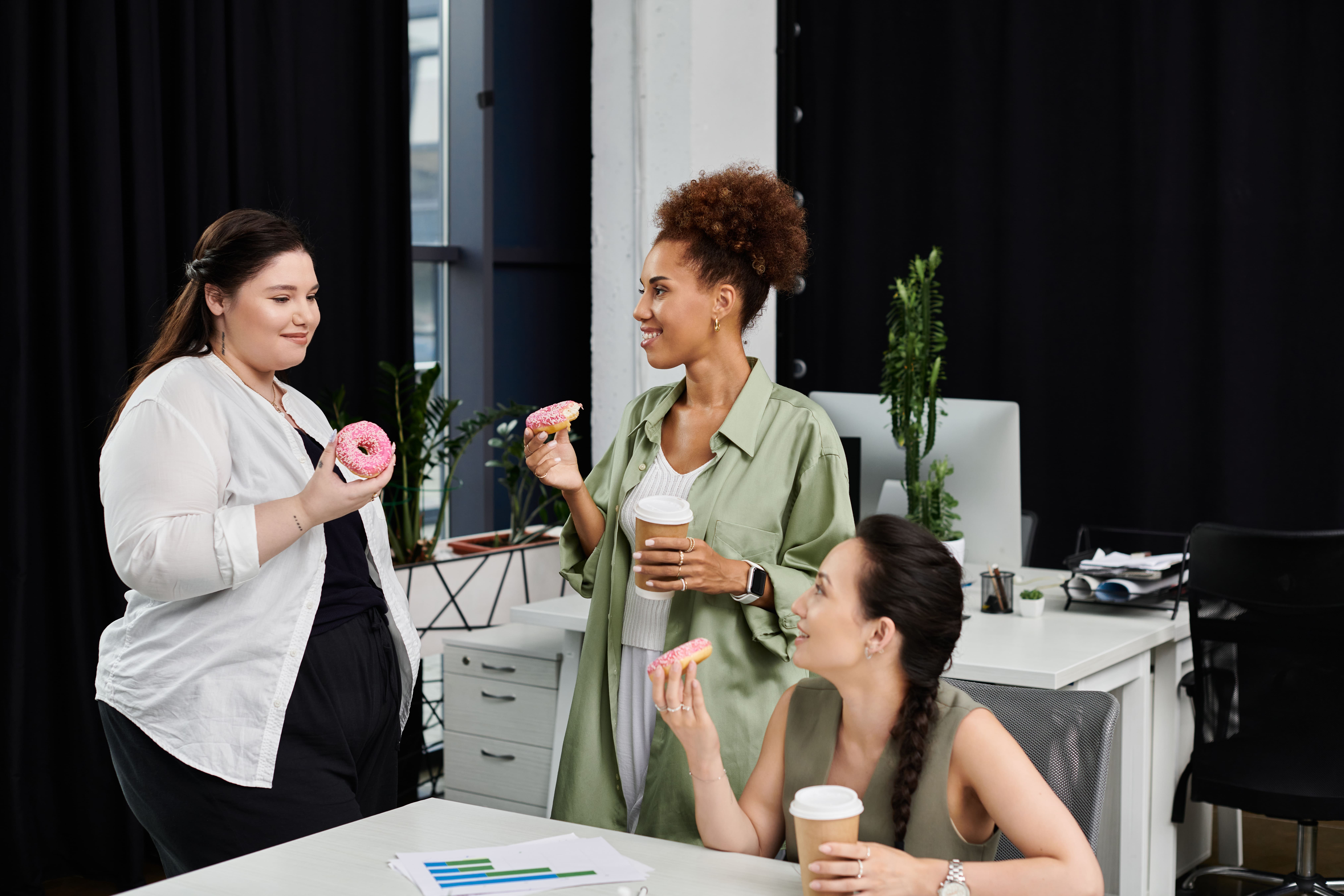 Business professionals discussing strategy during a presentation, symbolizing how good content improves customer experience and creates value.