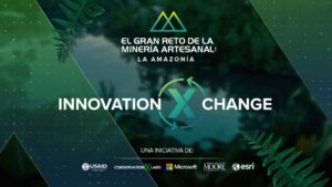 Awards opener video thumbnail for the Artisanal Mining Grand Challenge showing the theme Innovation x Change in the Amazon context.