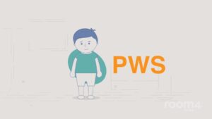 Healthcare explainer video thumbnail showing a patient illustration with medical icons representing a clinical concept.