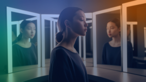 B2B business meeting where a team discusses how similar messaging across competitors makes it difficult for buyers to differentiate between companies