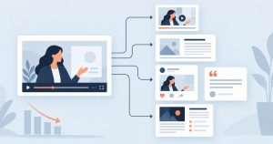 One content production repurposed into many assets to cut the cost per asset
