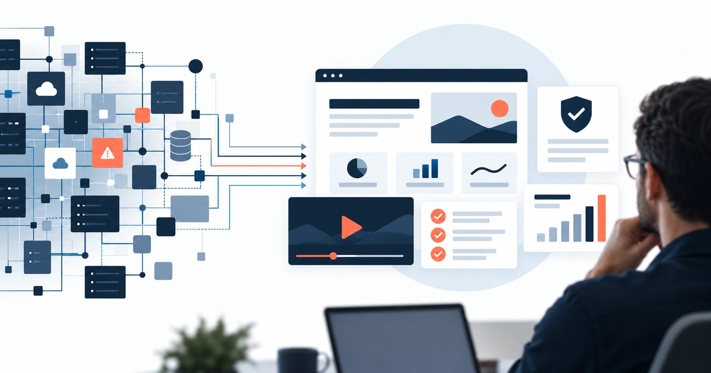 Cybersecurity marketing shown as a complex security product made clear and credible in brand, website, and video that earns a technical buyer trust.