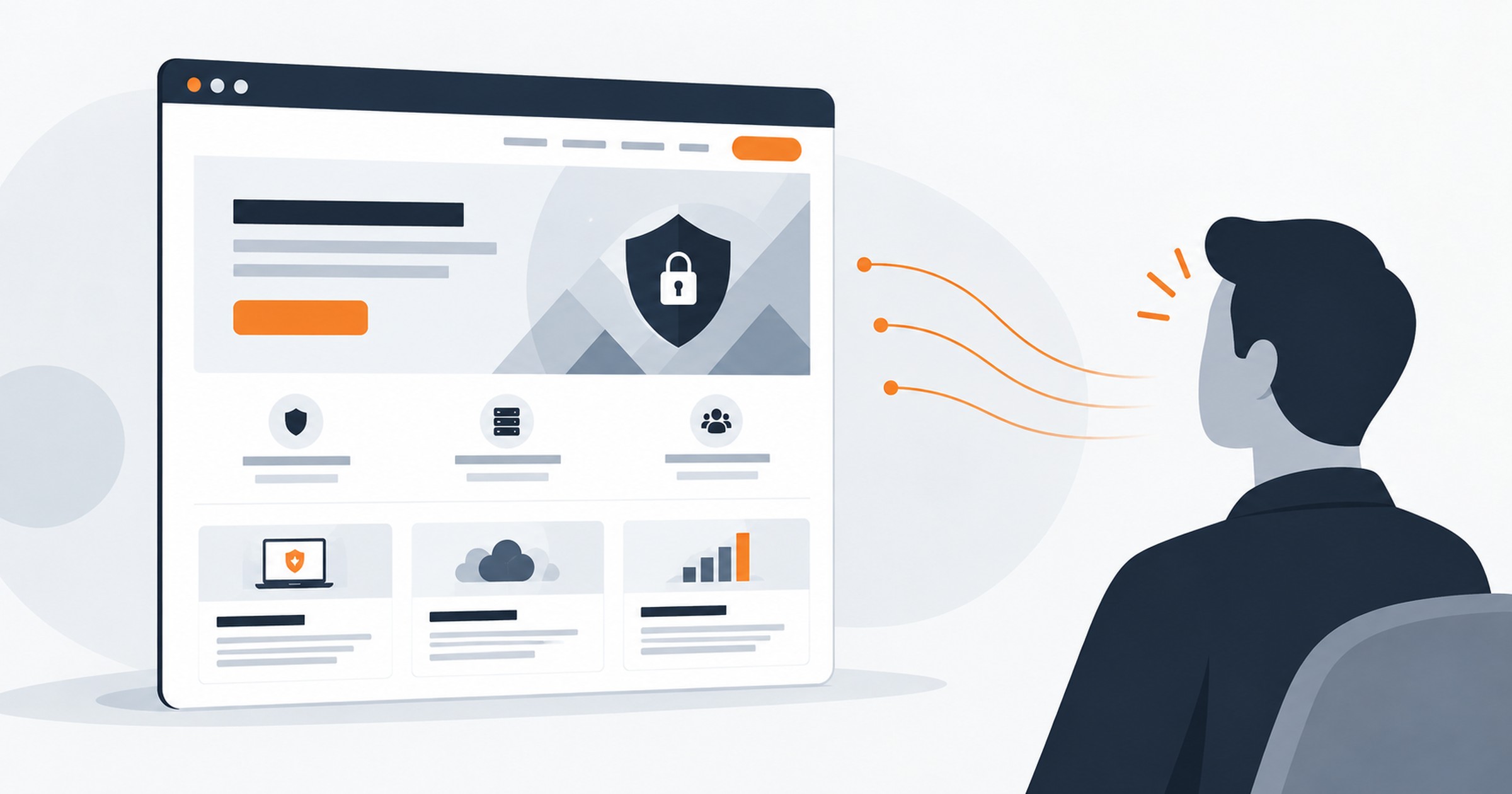 Cybersecurity website design: a clear, trustworthy site that security buyers and AI engines can understand, from Room4 Media