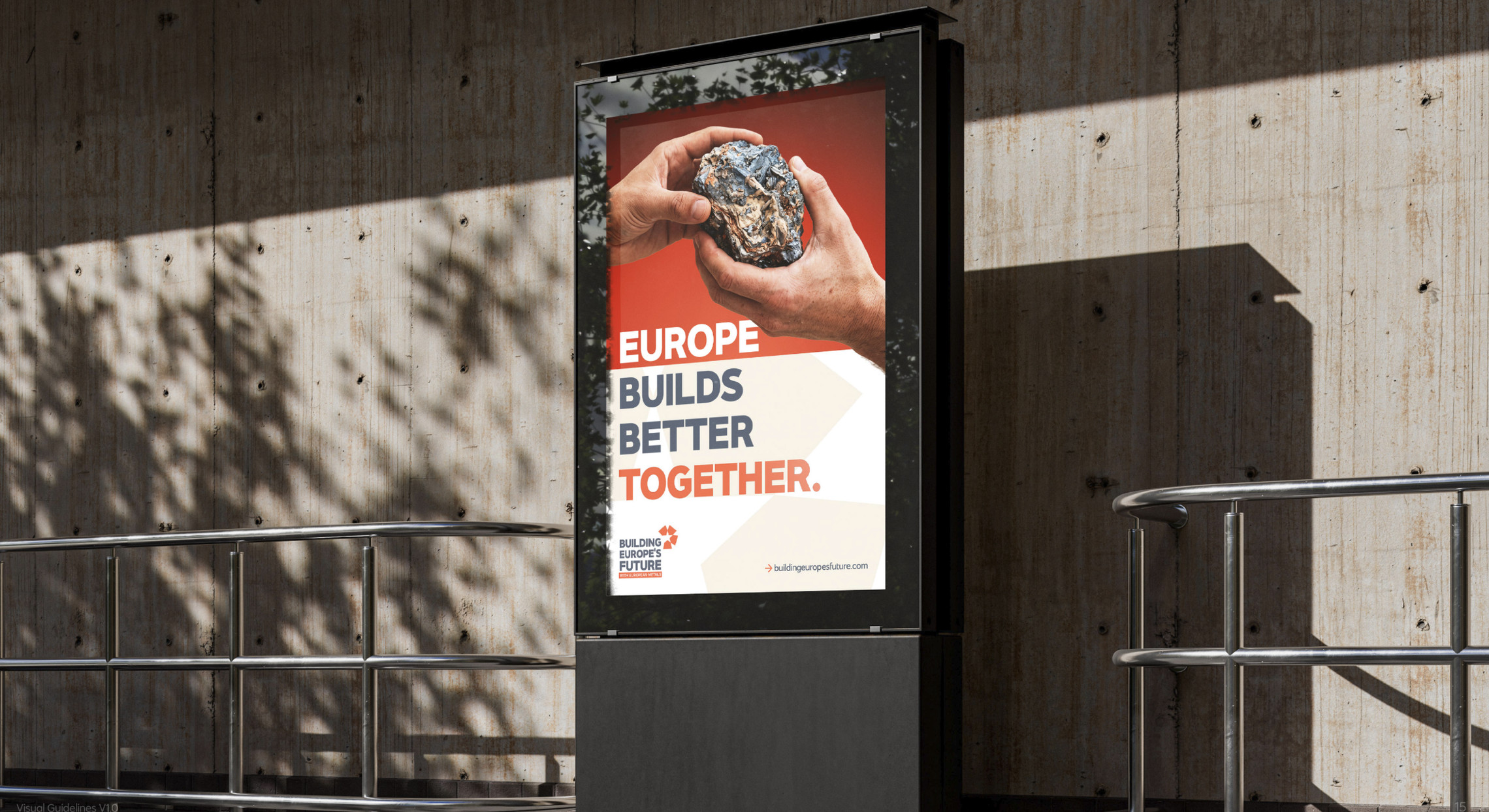 Europe Builds Better Together campaign visual for European Metals