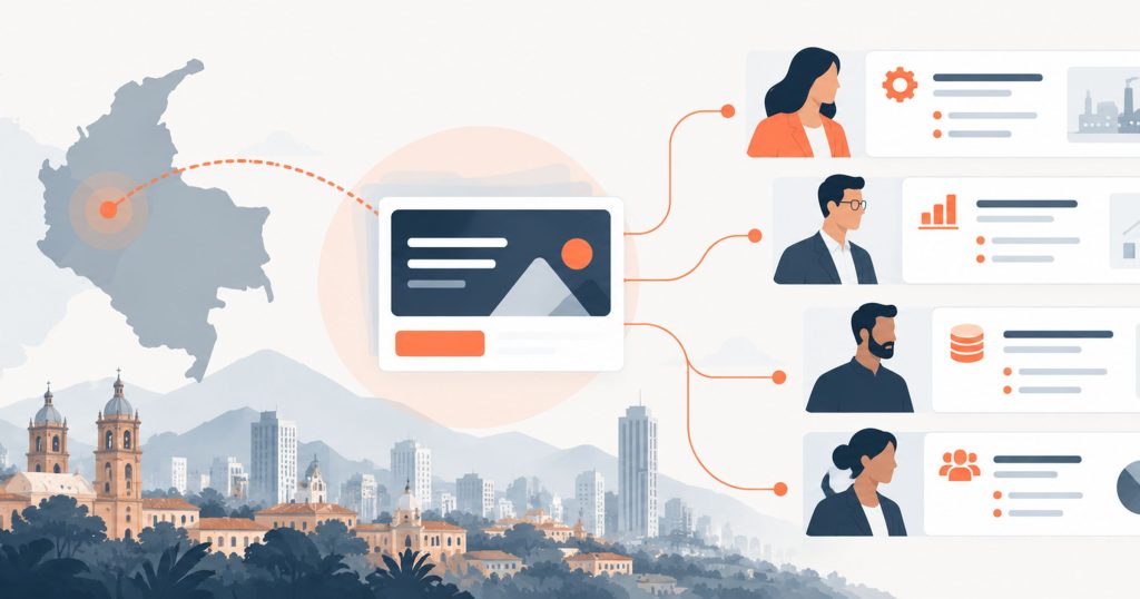 B2B marketing in Colombia: one localised message tailored to the buying committee, from Madrid and Bogota